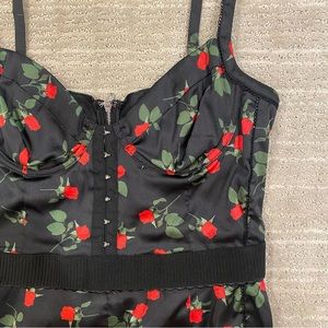 Love Song Mini Dress rose print